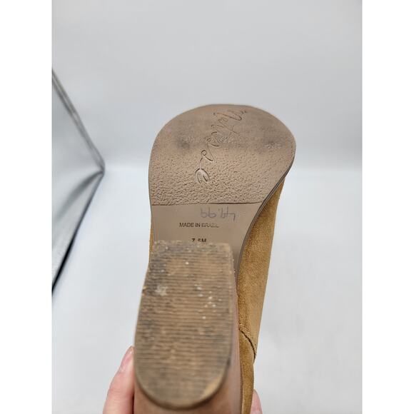 Matisse SOHO Brown Suede Ankle Boots Booties Boho Size 7.5 Trendy Minimalist - Picture 6 of 8